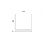 Ramka 45mm do PANELU LED 60x60 KLIK