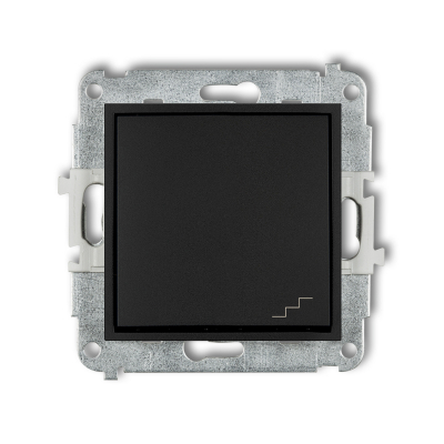 Mechanizm łącznika schodowego MINI czarny mat 12MWP-3