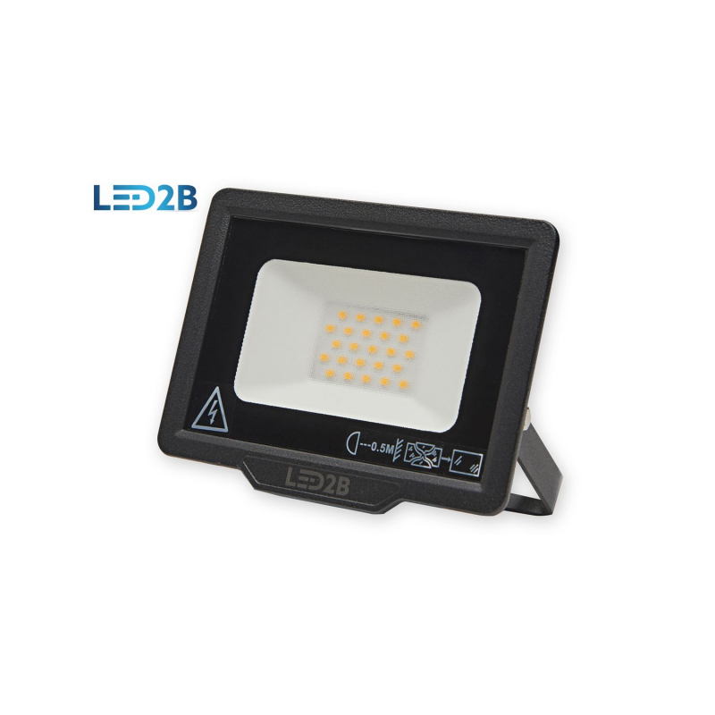Oprawa LED MH   20W CZARNA barwa ZIMNOBIAŁA LED2B