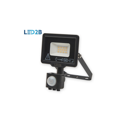 Oprawa LED MHC z czujnikiem 10W CZARNA barwa NEUTRALNA BIAŁA LED2B