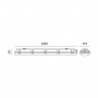 ZESTAW HERMETIC 2x120 + 2xLED T8 18W 6500K