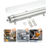 ZESTAW HERMETIC 2x120 + 2xLED T8 18W 6500K