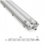ZESTAW HERMETIC 2x120 + 2xLED T8 18W 6500K