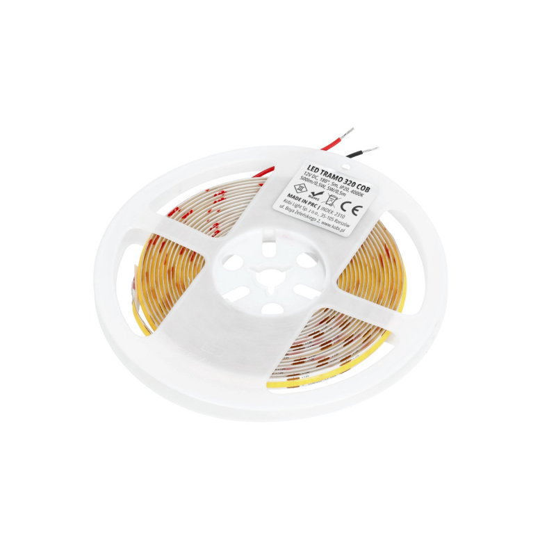 Taśma LED TRAMO 320 diod COB IP20 PREMIUM barwa NEUTRALNA 5m