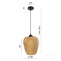 Lampa wisząca BOHO BERN